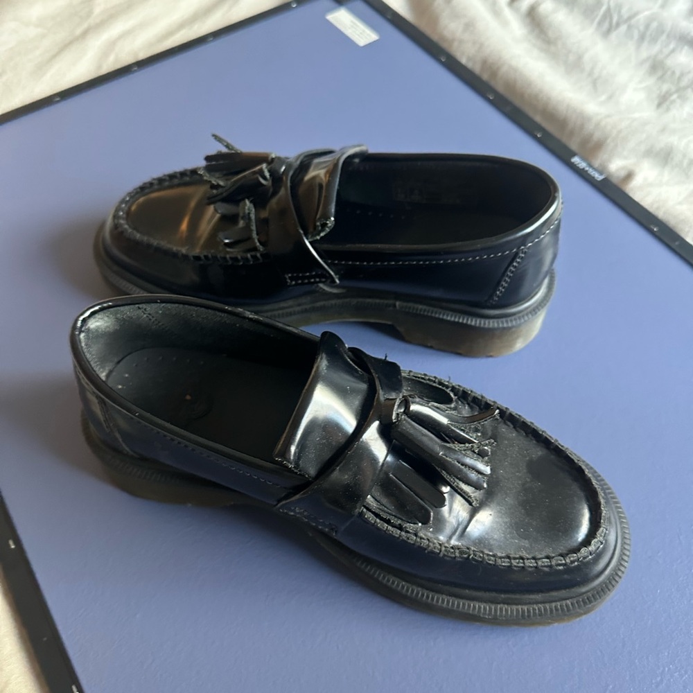 Classic Doc Marten Black Tassel Loafers - Picture 6 of 6